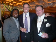 Krish, Miles, Dan (overdressed this time)